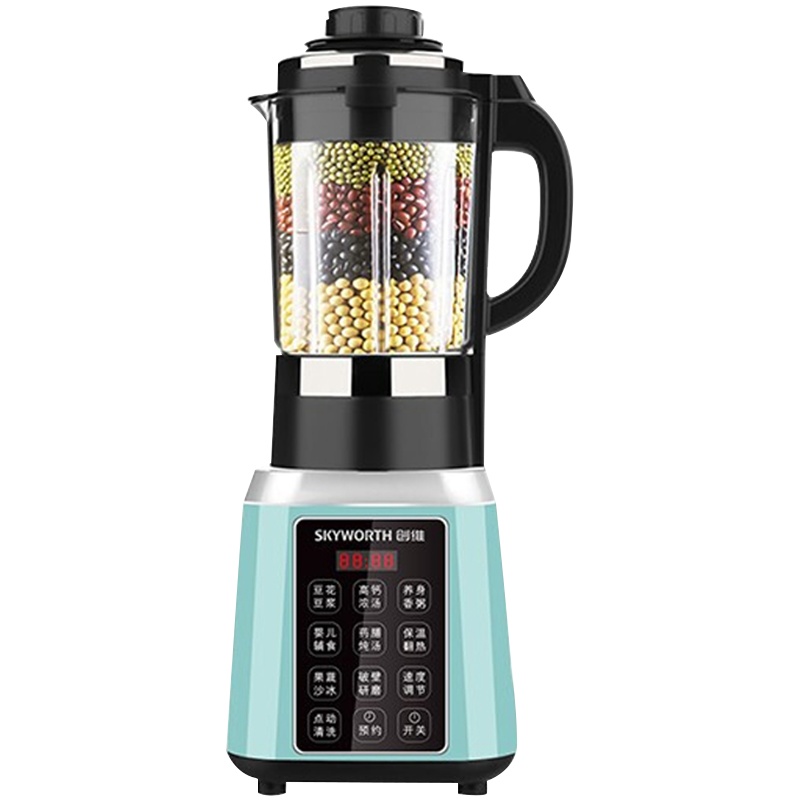 创维(SKYWORTH)P21低噪真空家用豆浆机无渣智能预约浅蓝色