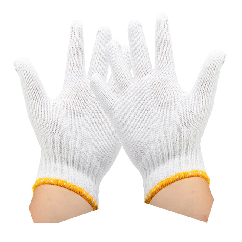 一之盾劳保手套7针线手套白棉纱手套 (1付) 60双起发