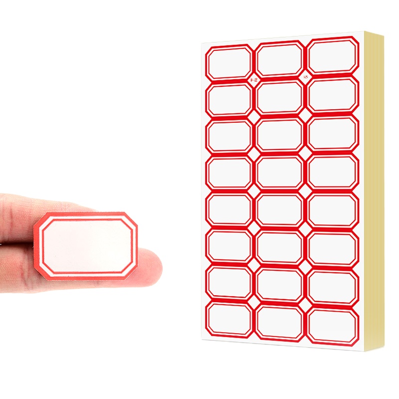 正彩ZC中号40*25mm超粘特厚不干胶标签贴手写自粘性便签标价办公记号贴 30包(24枚/张 70张/包)