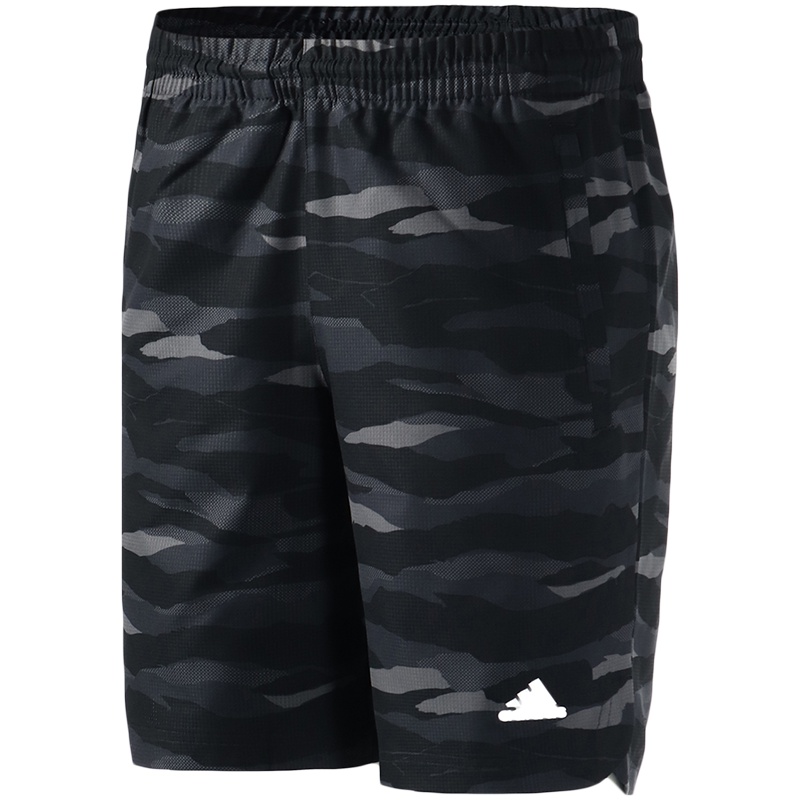 阿迪达斯男服装运动短裤迷彩跑步运动休闲服装DY8648