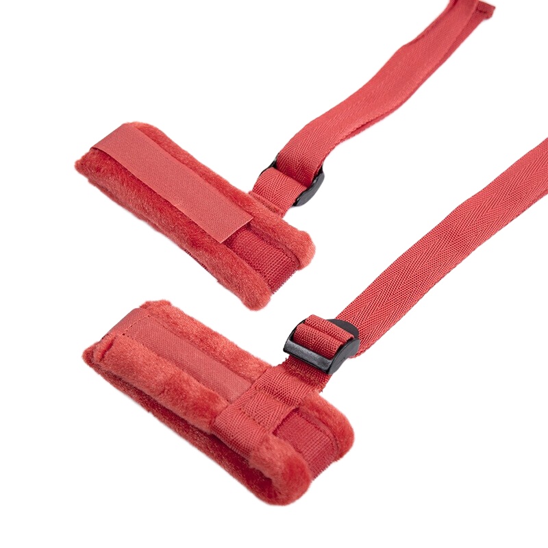 久爱床上束缚捆绑带/束缚分腿枕/颈圈乳夹/颈圈乳夹/狗骨头口塞/铃铛项圈/铃铛链子夫妻情趣性用品 束缚分腿枕-粉色