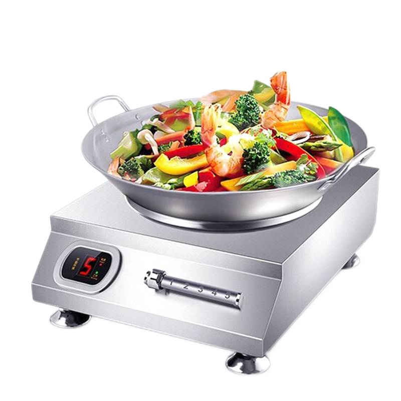 德玛仕DEMASHI商用电磁炉6000W大功率不锈钢商业火锅电池炉平面商用电磁灶 IH-TT-6000W(380V)