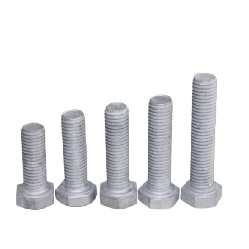 ZDET 普通镀锌螺栓 M18,100mm,钢,镀锌,配平垫弹簧垫螺母