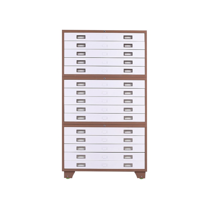 星岛钢制底图柜图纸柜1号0号工程图纸柜大容量资料柜抽屉柜带锁菲林柜0号底图柜三节