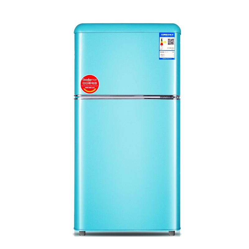 夏新(AMOI) BCD-72F118蒂芙尼蓝 72L 小型双门家用电冰箱宿舍冷冻冷藏复古节能轻音