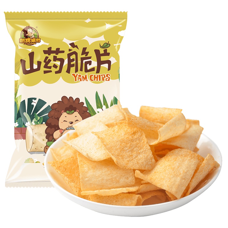 刺猬阿甘 山药脆片学校办公室休闲零食膨化小吃薄片脆薯片麻辣味31g