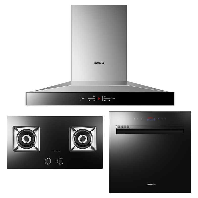 老板(ROBAM)欧式油烟机灶具套餐67A7+56B0+W771抽油烟机燃气灶(天然气)抽烟机煤气灶嵌入式洗碗机