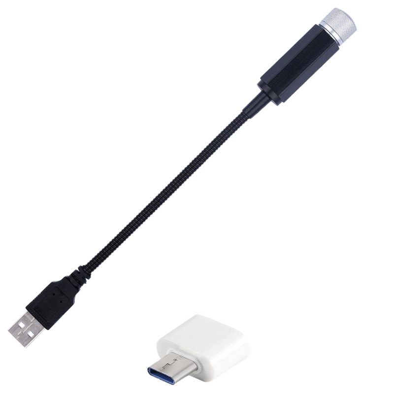 敬平汽车usb车载星空顶灯改装内饰投影灯蹦迪氛围灯车上满天星气氛灯 高亮款星空[紫蓝光]汽车灯