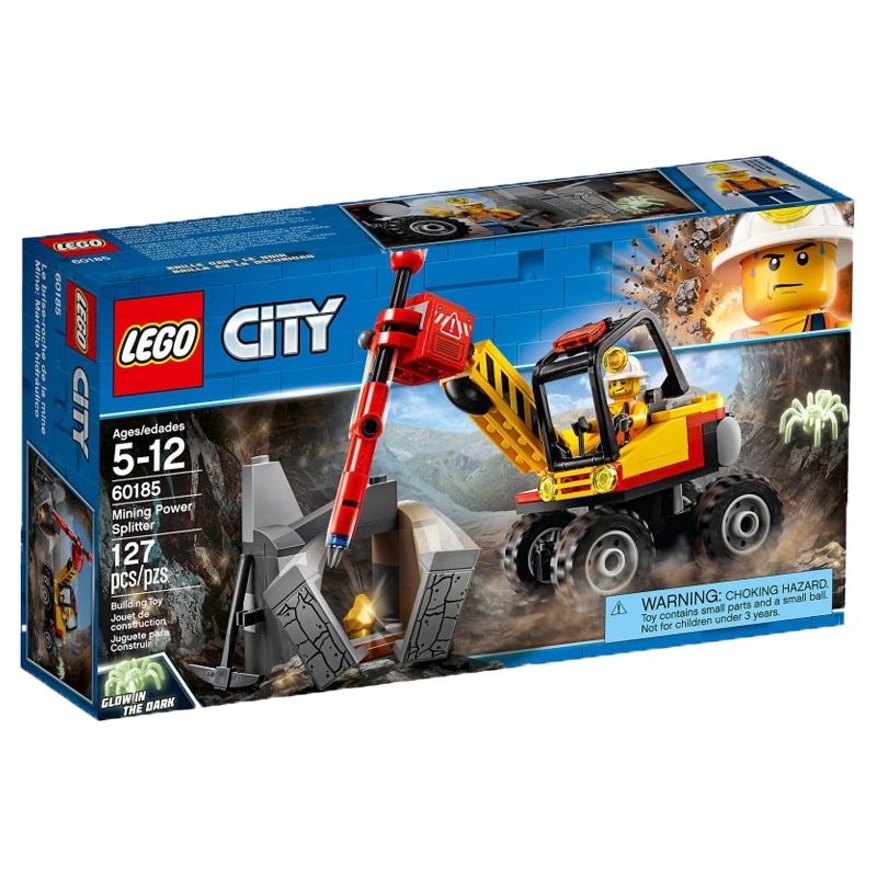 乐高(LEGO)城市系列 强力巨石劈裂机 60185 127块积木塑料玩具 5-12岁 100-200块