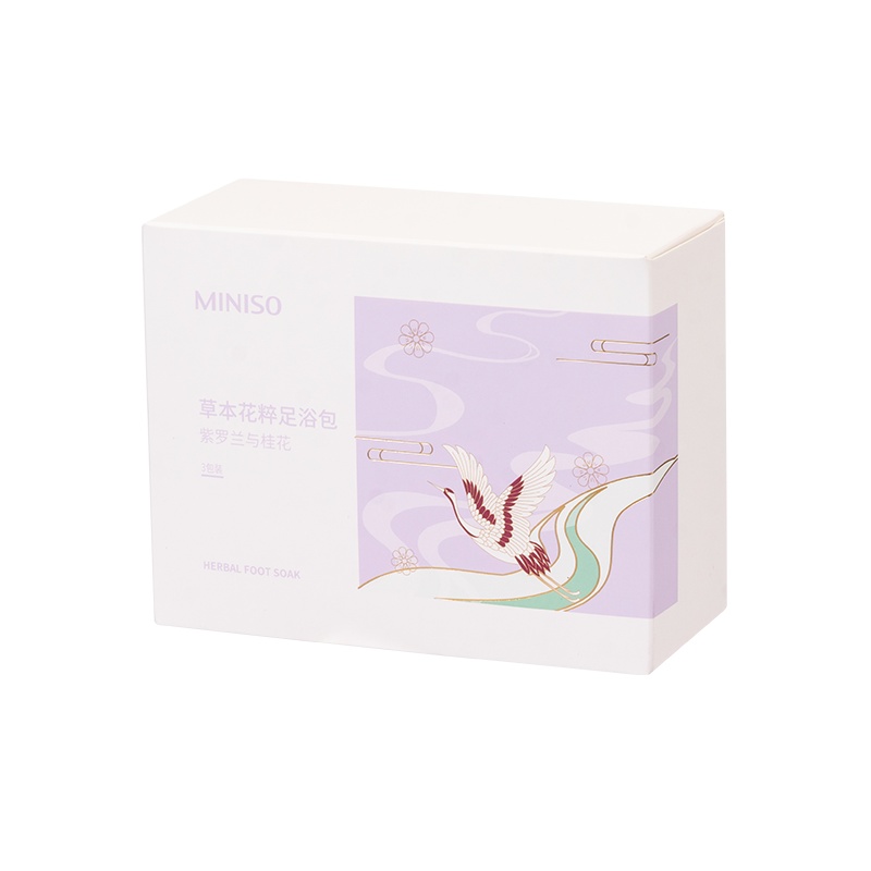 名创优品(miniso) 草本花粹足浴包泡脚男女通用[3包装(紫罗兰与桂花)]