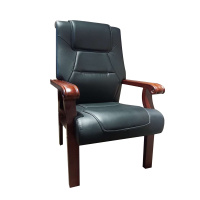 钜晟 办公椅 实木西皮会议椅老板椅JSTC0012