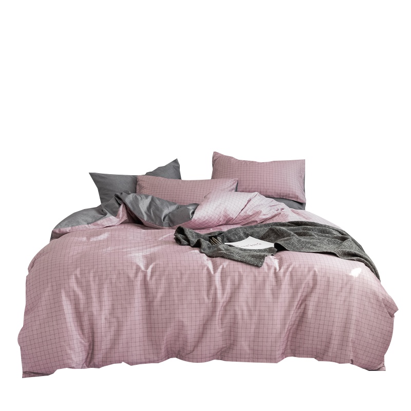 北极绒(Bejirog)全棉斜纹四件套ins北欧风纯棉被套夏季宿舍床单人床上用品