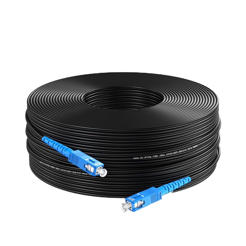 光纤跳线 150米装 SC-SC室外单模单芯 1芯3钢丝网线 FSOP-2150