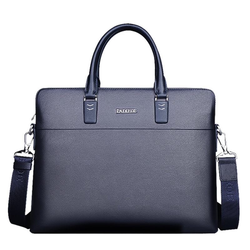 【顺丰配送】padieoe手提包男士包包2020新款横款真皮大容量单肩包男包商务休闲公文包