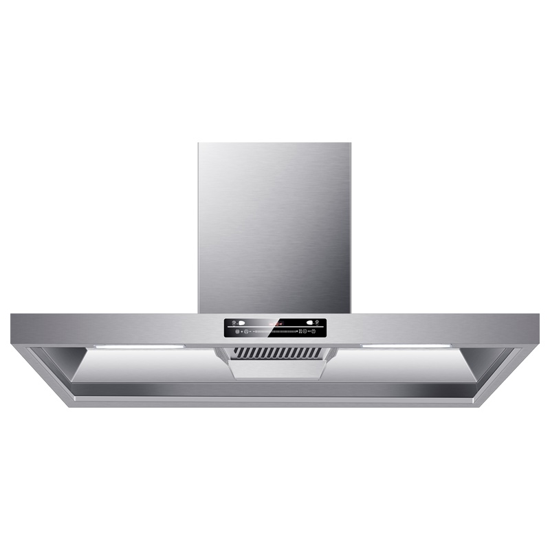 [升级版35立方]欢呼好太太饭店农村土灶柴火灶抽油烟机 大吸力餐饮食堂商用油烟机 顶吸式不锈钢排烟机罩1.2米自动清洗