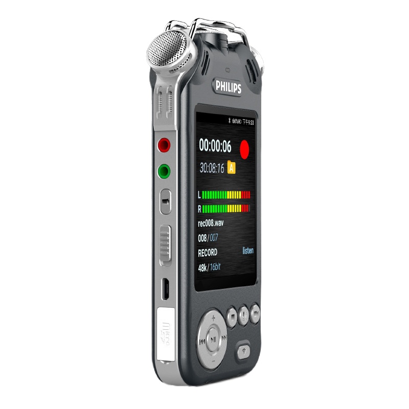 (DT)飞利浦(philips)VTR9200 32G 摄像录音笔 语音转文本功能(计价单位:台) 黑色