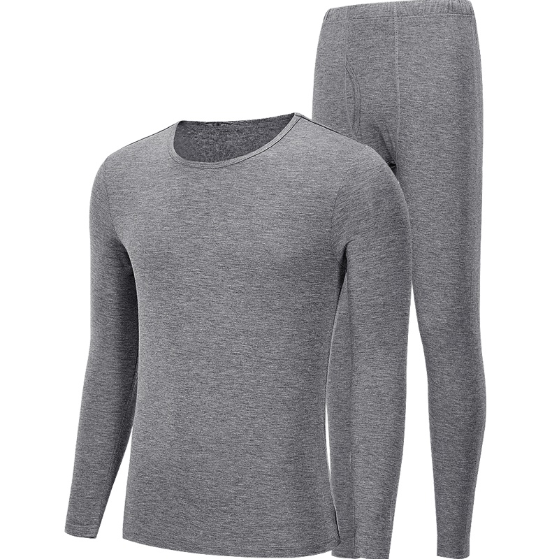 HLA海澜之家轻薄舒适保暖内衣套装男秋冬棉毛衫HUTAJ3R010A