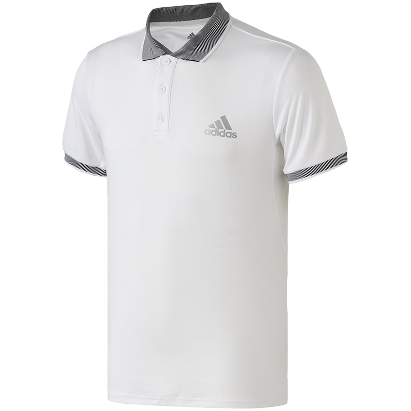 adidas男服短袖POLO衫新款网球文化衫休闲运动服DX1804