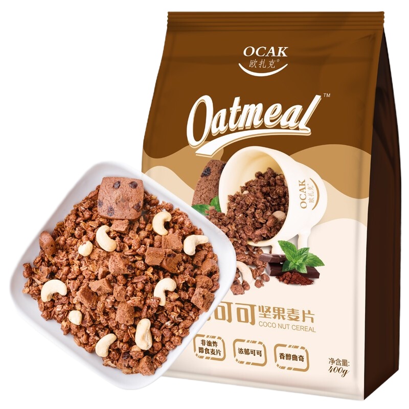 欧扎克/OCAK 可可坚果麦片 400g