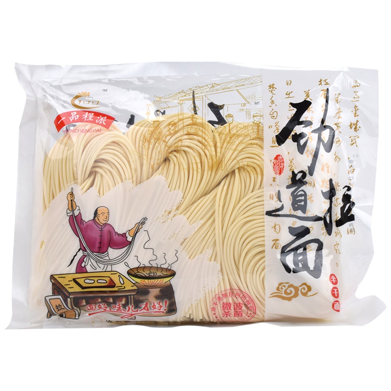 [程派]劲道拉面400g/1包,拉面半干面挂面面条凉面粗面鲜面火锅面湿面面条重庆小面挂面方便速食