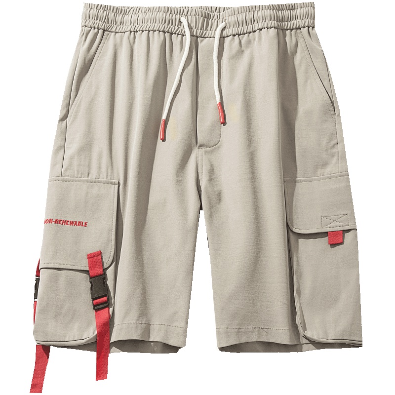 No.1dara夏季新款休闲短裤男韩版宽松工装五分裤青年百搭直筒中裤