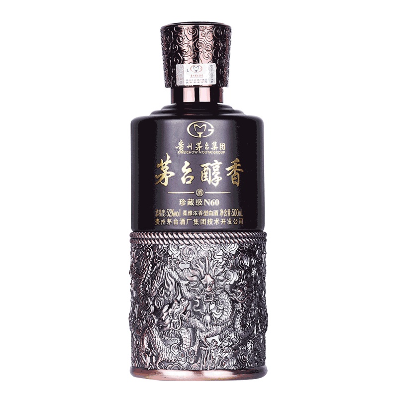 贵州茅台集团 茅台醇香N60珍藏级52度 整箱装500ml*6瓶 浓香型