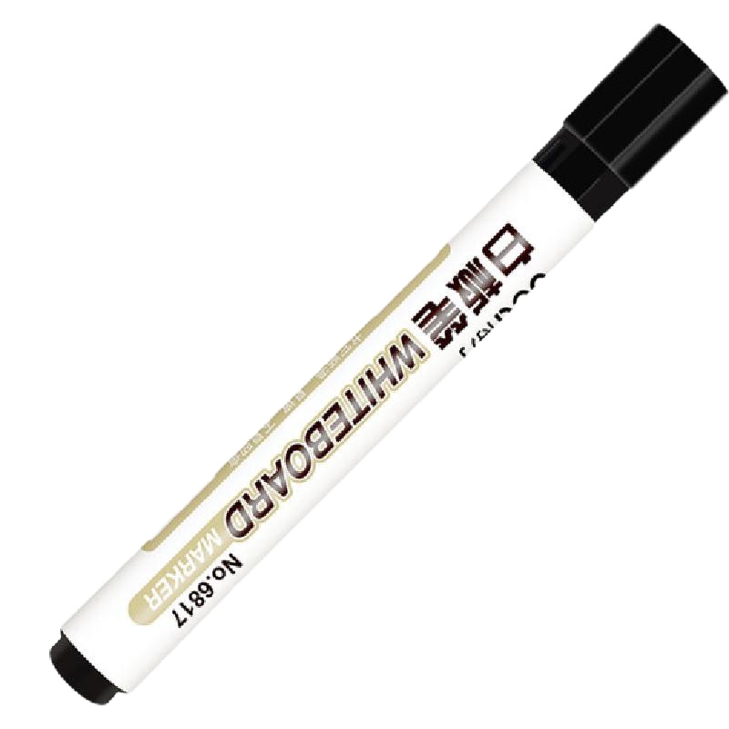 得力6817 2.0mm黑色白板笔 10只装(停用)