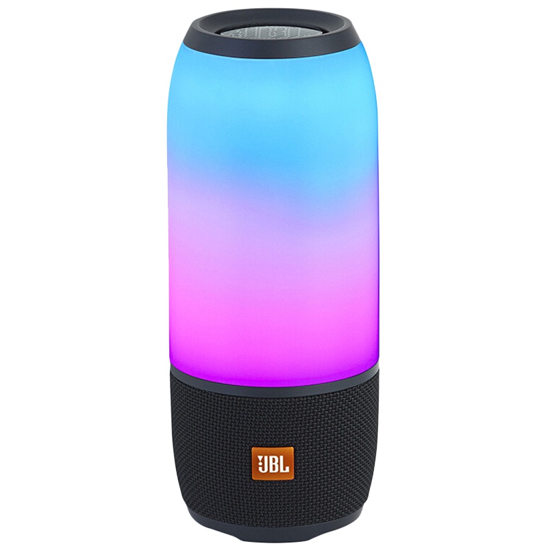 [精巧炫酷聚会必备]JBL Pulse3 音乐脉动3 炫彩蓝牙音箱 蓝牙4.2 便携迷你音响 防水设计 典雅黑