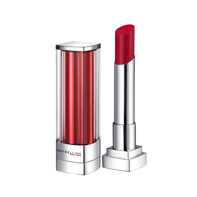 美宝莲黑魔方口红雾感哑光唇膏保湿滋润复古红持久不易掉色 609#罂粟红