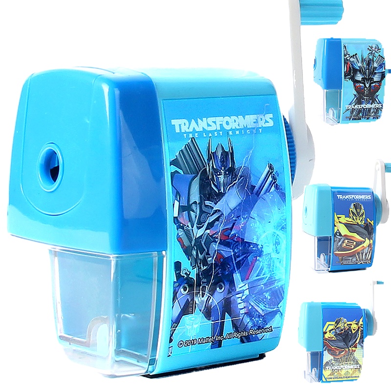 变形金刚男童手摇削笔器儿童削笔刀小学生文具卡通绞笔刀铅笔刀