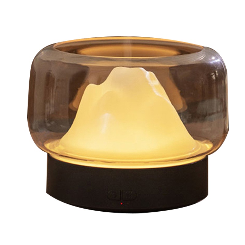 法耐超声波雾化香薰机加湿器香薰喷雾小型创意带夜灯办公室桌面迷你大容 灰色[超声波雾化★氛围台灯★大容量]