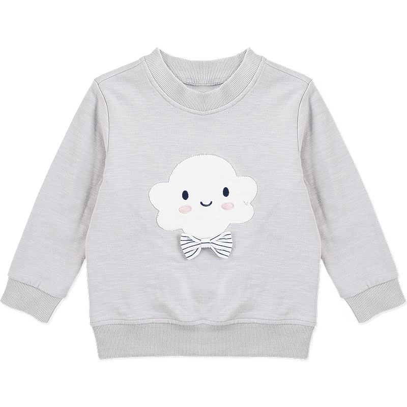 婴姿坊春季男女童中性休闲百搭长袖T恤