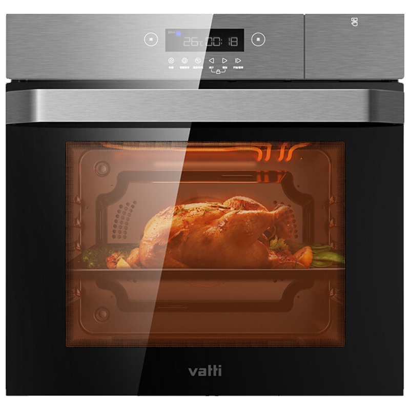 华帝(vatti)70升容量嵌入式蒸烤一体机电蒸箱电蒸炉蒸烤箱家用烘培多功能搪瓷内胆68种智能菜单可发酵解冻i23007