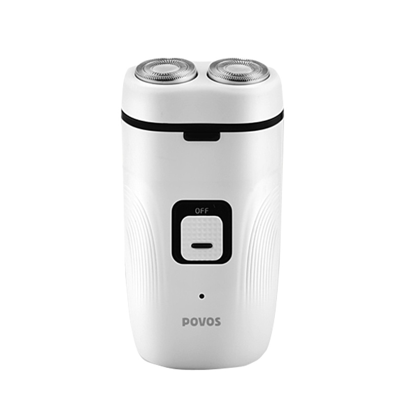 奔腾电动剃须刀PT0826Q 刀头水洗 持久续航 旋转2刀头 便携迷你刮胡刀充电式剃胡刀电动胡子须刀男士 白色