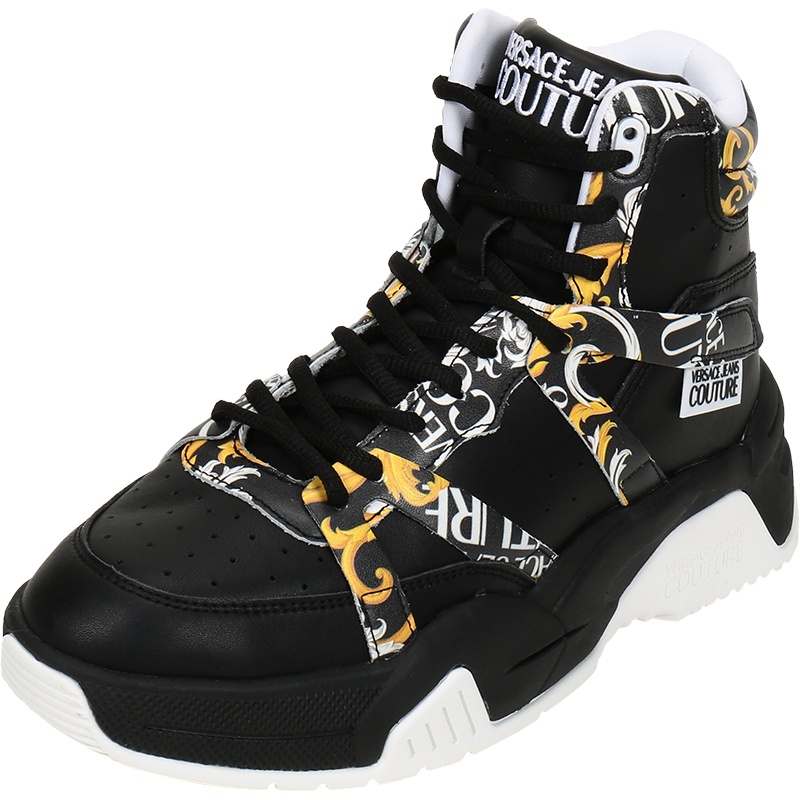 VERSACE JEANS COUTURE 范思哲 男士 牛皮革/人造革厚底高帮运动鞋 E0YZASF3 71609