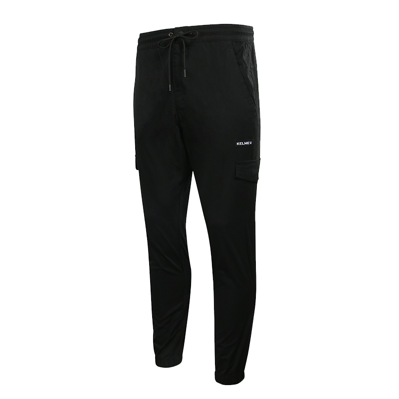 KELME/卡尔美轻便棉质纯色男士运动长裤透气训练跑步梭织长裤