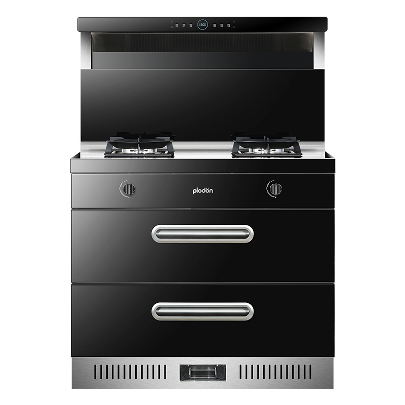 美国浦利顿(plodon)X5 厨房环保灶一体灶台 侧吸式抽油烟机燃气灶消毒柜套装 液化气 集成灶