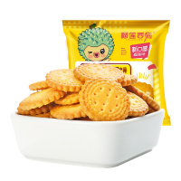 榴莲西施 榴莲味小圆饼30gx10袋 日式海盐榴莲饼干 网红办公室休闲小零食