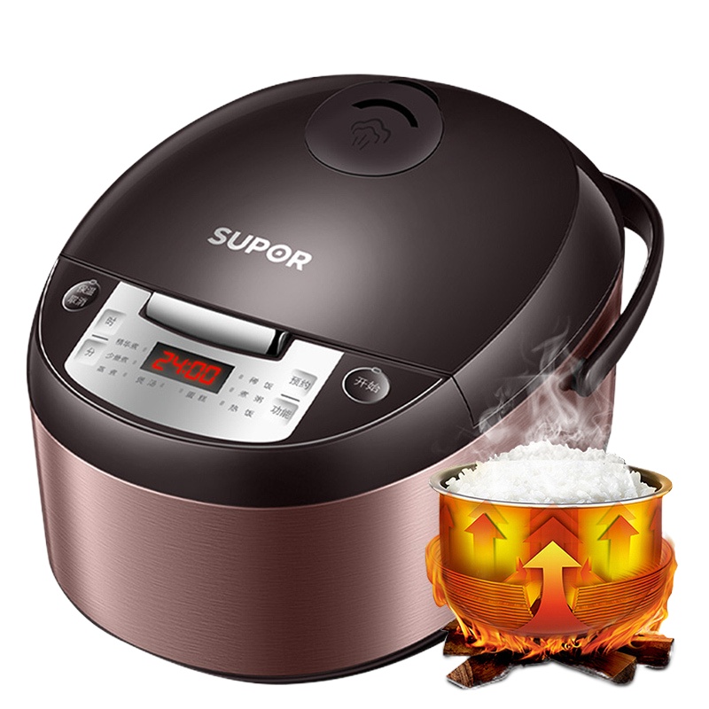 苏泊尔(SUPOR)智能家用电饭煲SF50FC8141 全自动电饭煲5L大容量黄晶蜂窝内胆(XF)
