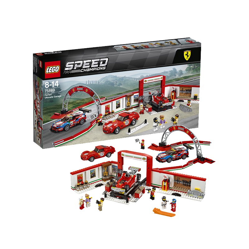 LEGO 乐高 Speed赛车系列 法拉利体验中心 7-12岁 塑料积木玩具 200块以上 LEGC75889