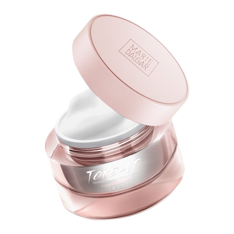 玛丽黛佳素颜霜懒人面霜自然裸妆提亮肤色保湿补水学生裸妆女水润无需卸妆身体霜 元气橙花素颜霜 50g