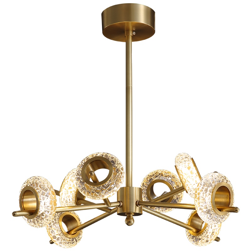 凯特皇菲 后现代吊灯全铜轻奢简约北欧客厅餐厅卧室水晶灯具灯饰大气灯