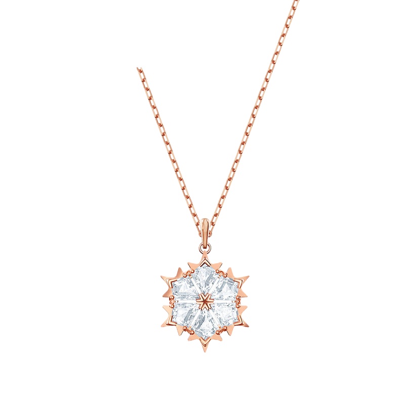 SWAROVSKI 施华洛世奇 个性雪花吊坠设计混搭束颈项链 锁骨链 5428431
