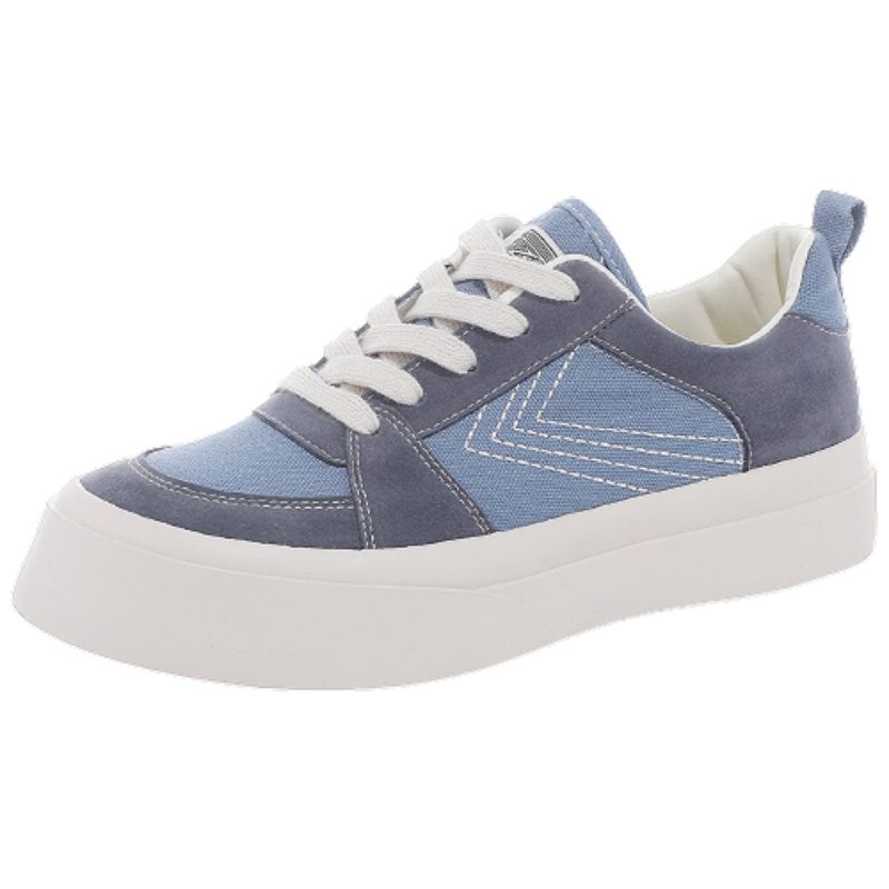 飞跃(FEIYUE)新款拼色板鞋复古休闲鞋软底透气帆布鞋女款