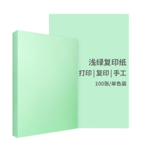 得力(deli)7757 A4 复印纸 彩色打印纸 80g卡纸 100张/包(一包装)