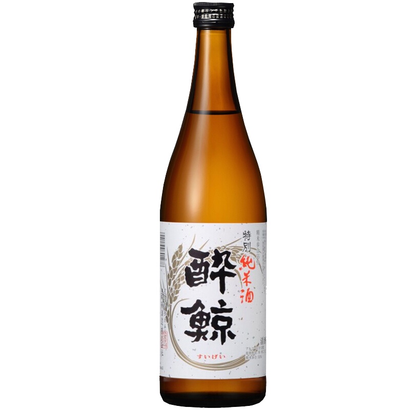 日本原装进口 洋酒清酒米酒 醉鲸特别纯米酒720ML 单瓶装