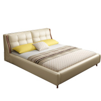 有模有样 床 现代时尚皮床 简约卧室双人床 (颜色备注)