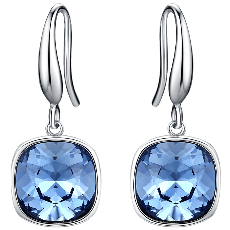 佰色传情纯银耳环女耳钉气质耳坠简约百搭法式复古港风耳饰品