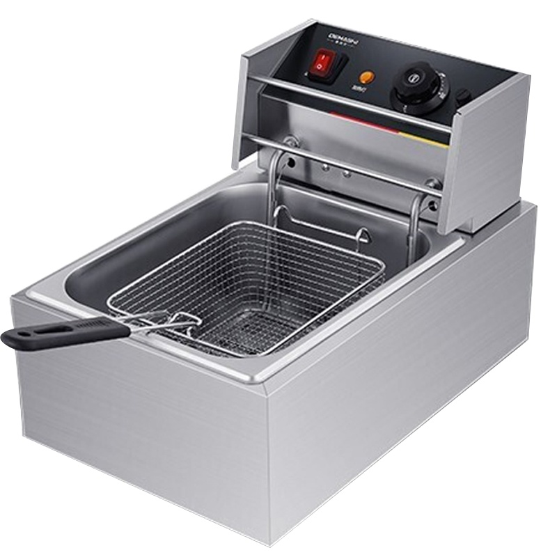 德玛仕(DEMASHI) 电炸炉商用 单双缸炸鸡炸薯条机 炸串机电炸锅电炸炉大容量油榨锅 [定时款单缸]DM