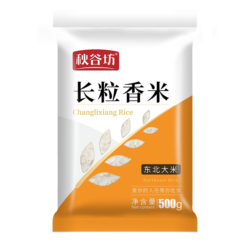 秋谷坊 长粒香大米 东北大米 长粒米 新米 500g 长粒香